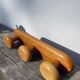 1980 pine wood wall coat rack