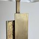 Pair of Dioniso Table Lamps in Marble and Brass by Angelo Brotto, Esperia