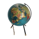 Globe terrestre tripode Taride verre de 1967 - 28 cm