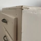Meuble blanc 2 tiroirs & 1 porte