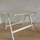 Table basse pliante vintage Rex - Design Niko Kralj - Style moderne du milieu du siècle