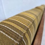 1970s, Danish 3-seater sofa, furniture wool, solid oak wood.