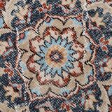 Medallion vintage carpet, one of a kind vintage rug, brown red turkish rug