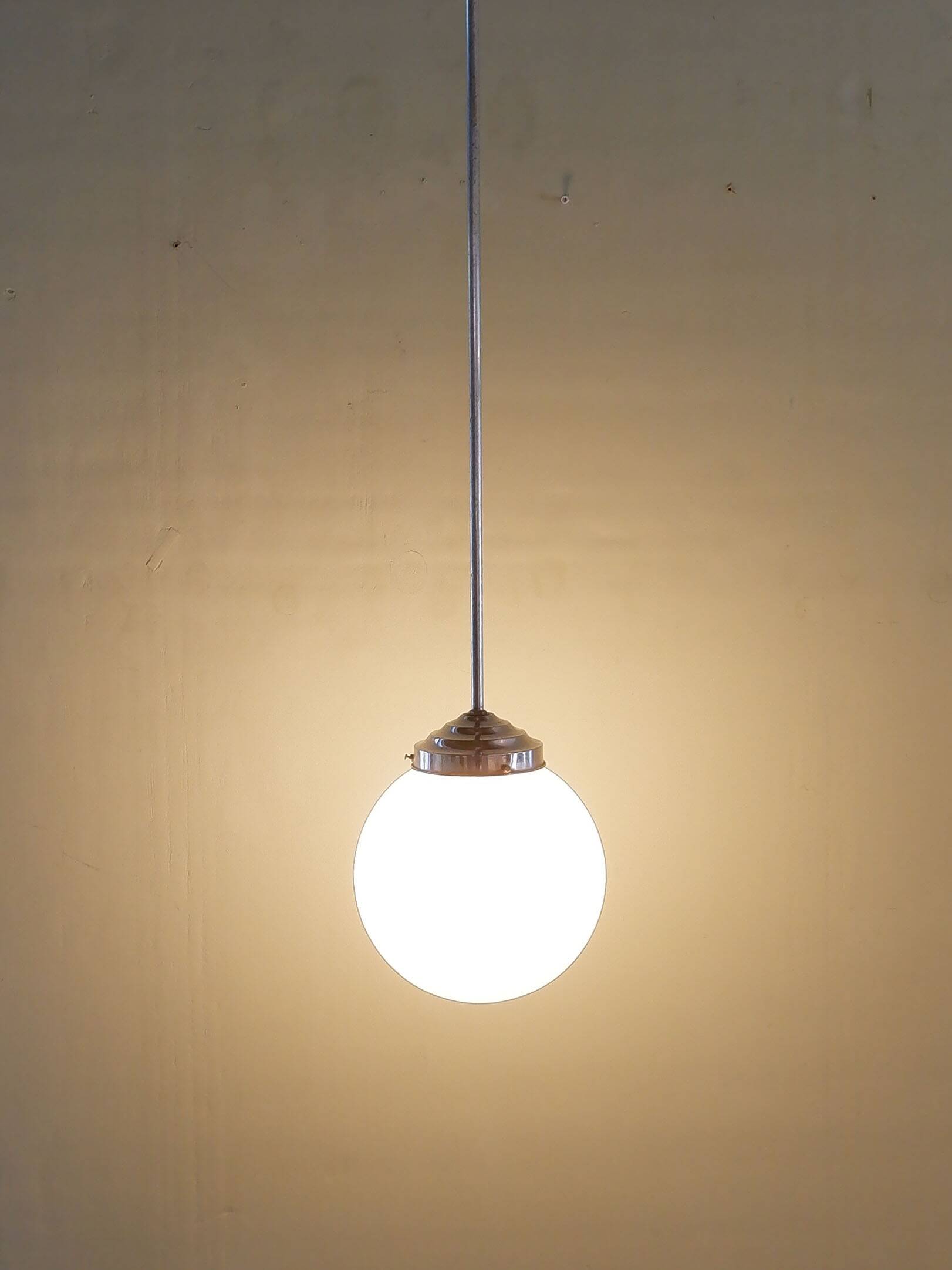 Art Deco Ball pendant lamp, 1930s