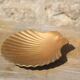 Vintage brass shell tray