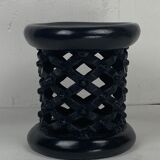 African ebonised Bamileke low stool, Cameroon, 1970s