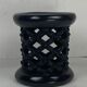 African ebonised Bamileke low stool, Cameroon, 1970s