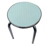 Formica and metal stool