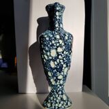 Fat lava blue vase
