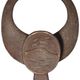 African wooden mask, symbolising a buffalo, Nigeria, 26x34cm