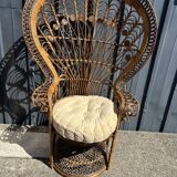 Emmanuelle armchair in rattan