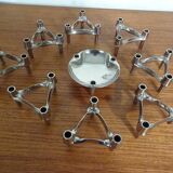 Candleholders by Ceasar Stoffi & Fritz Nagel for BMF, 1960s, Set of 9