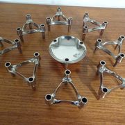 Candleholders by Ceasar Stoffi & Fritz Nagel for BMF, 1960s, Set of 9