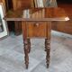 Old bedside table with drop flaps furniture louis xvi style/19th century