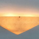 Mid-Century Minimalist Triangular Ceiling Lamp in Fibreglass, 1960s