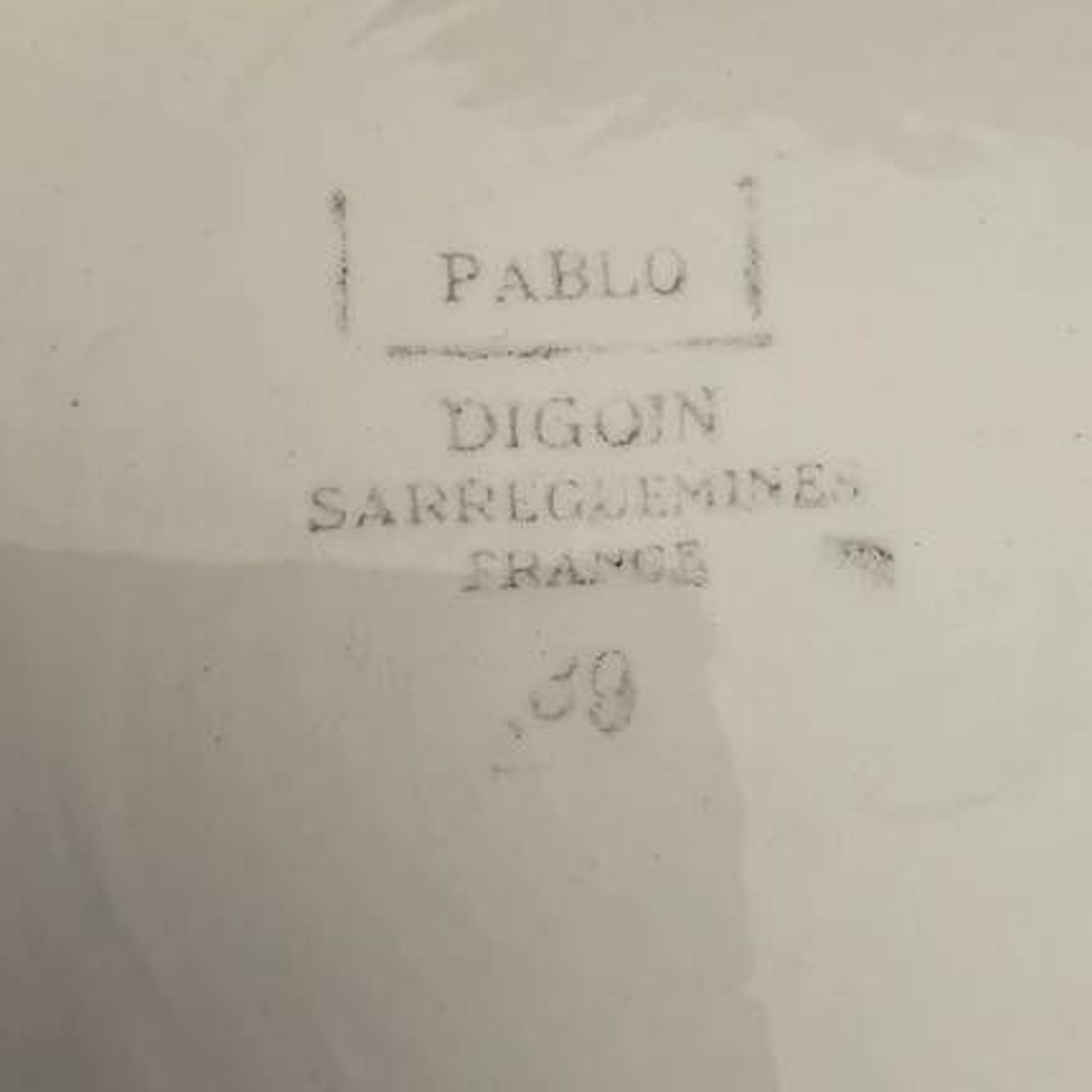 Saladier vintage modèle Pablo de Digoin Sarreguemines