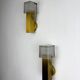 Pair of Murano glass wall sconces by Gaetano Sciolari, Italy, 1970s
