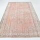 Tapis Oushak Rose Vintage, Tapis Turc Vieilli, 171x267 Cm
