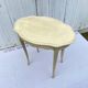 Eggshell-coloured drawer with a cracked effect side table.