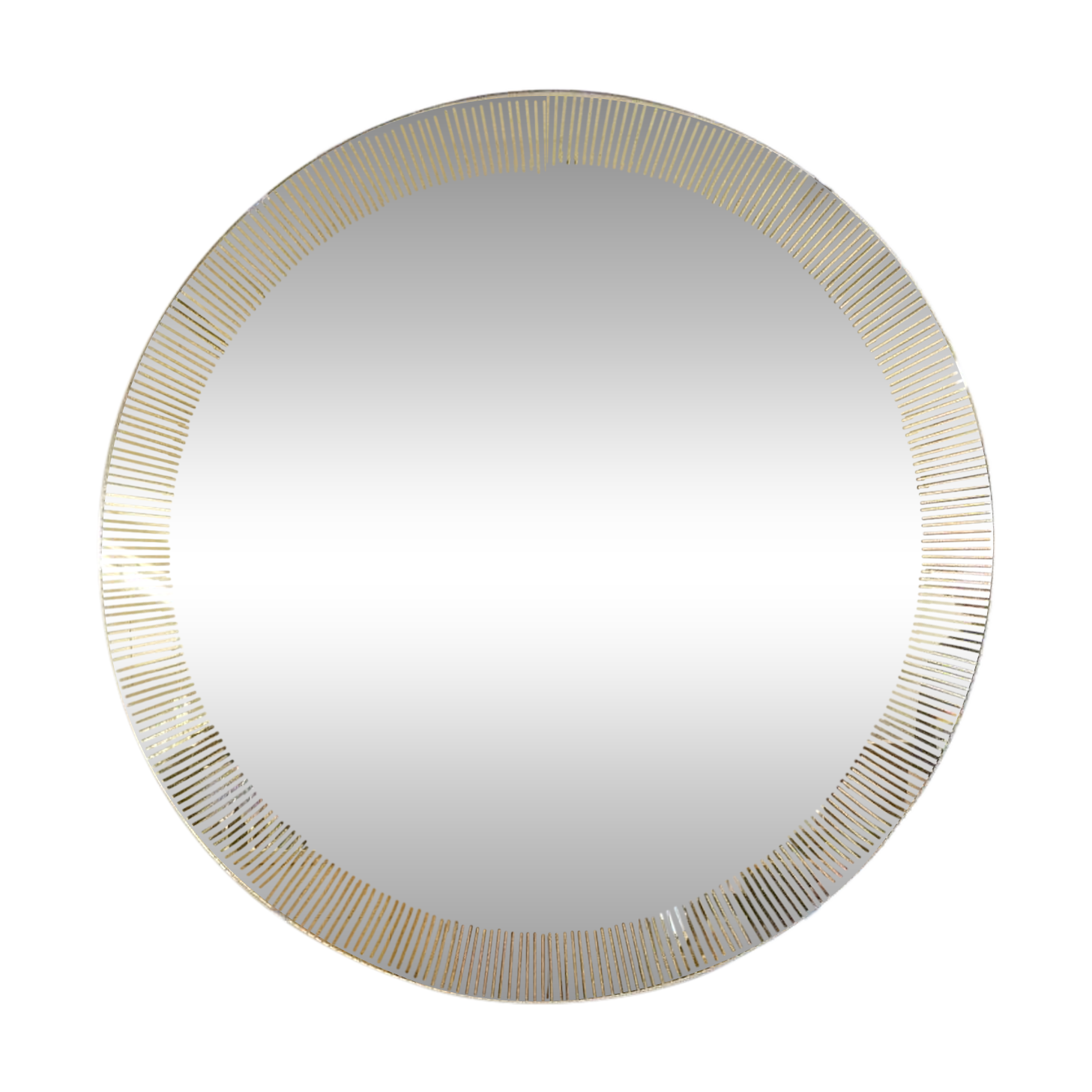 Vintage dressing table with gold trim and mirror, 1950s/1960s