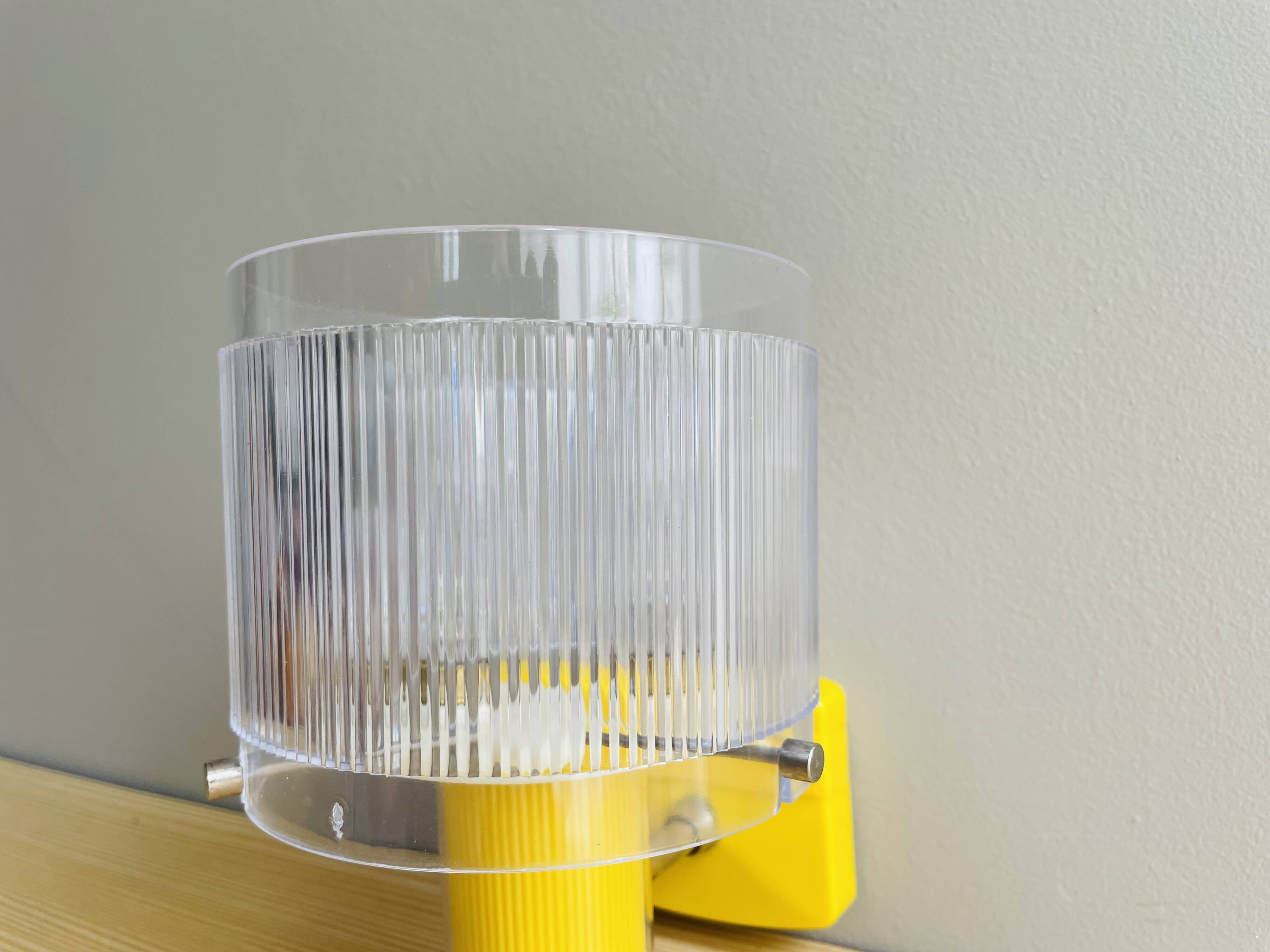 Mid century modern yellow wall sconce light