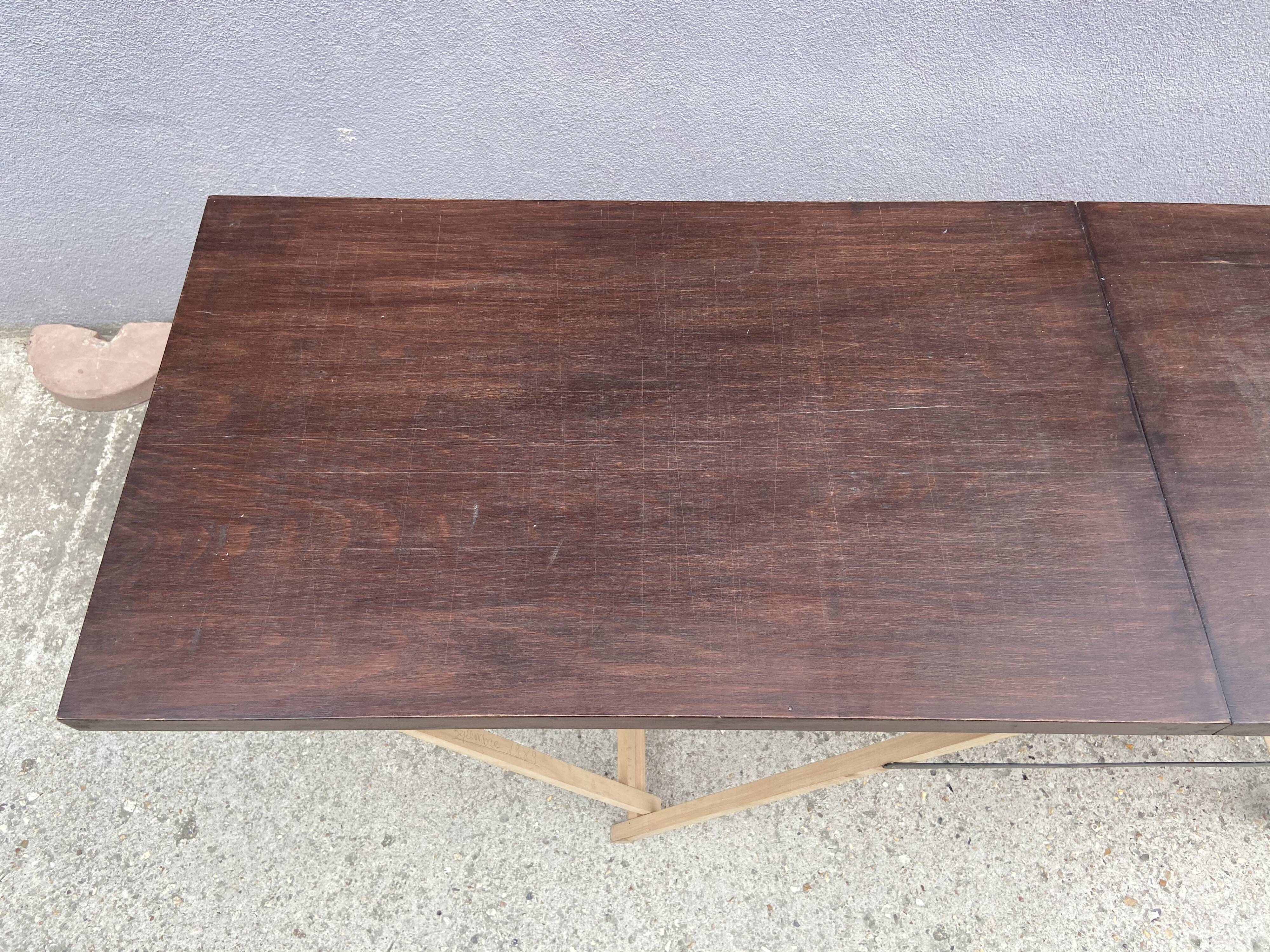 Wooden upholstery table