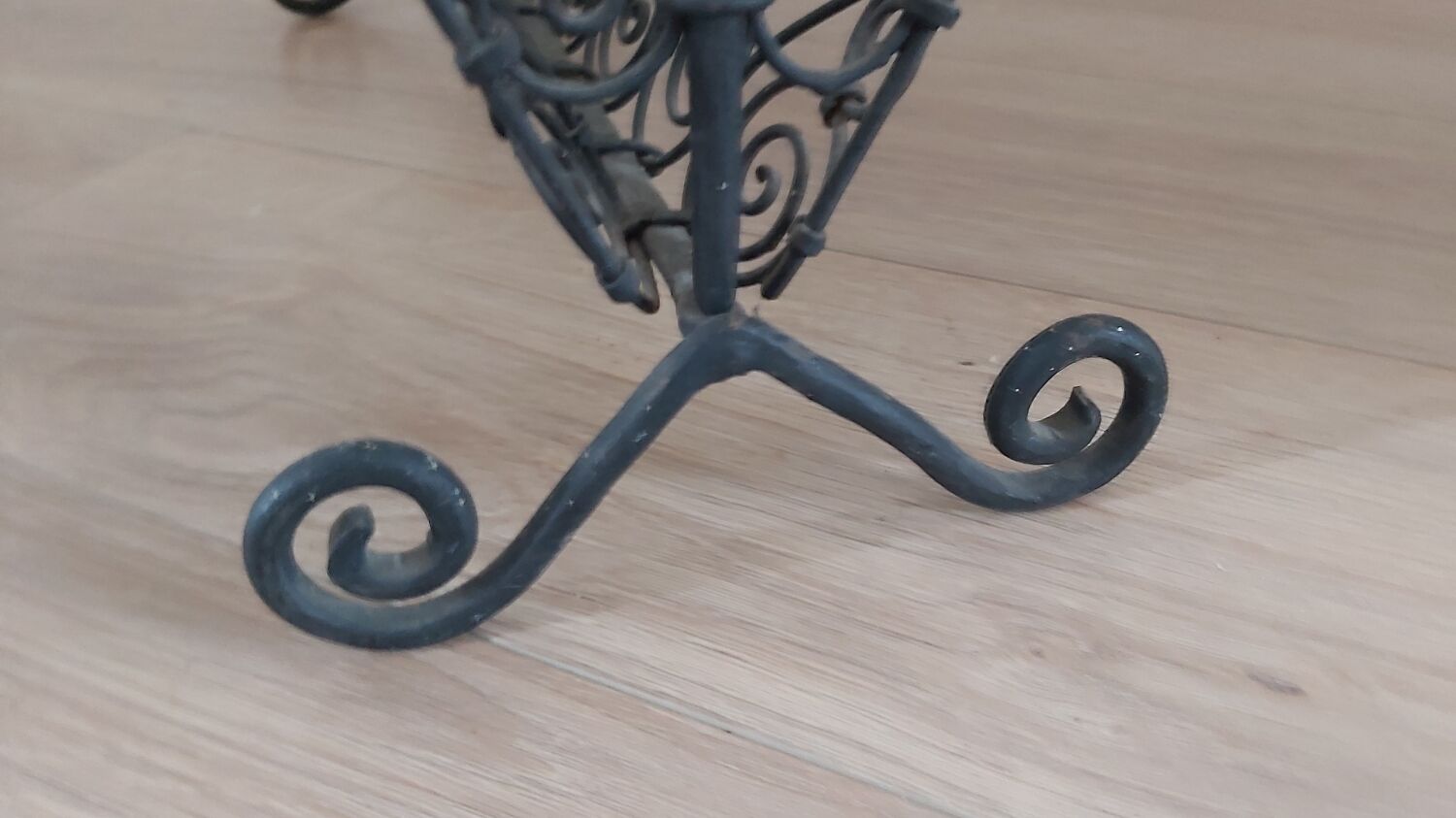 Wrought iron review door