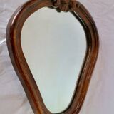 Mirror with wood frame 34x27cm