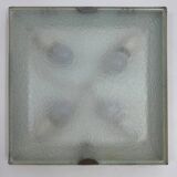 Vintage Italian Metal and Glass Sconces from Fontana Arte, 1960s, Set of 2