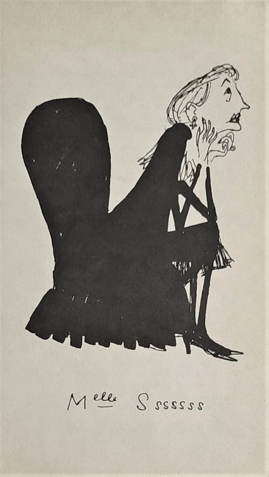 Daninos illustration from 1962 (family series) “miss ssssss”