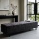 Bench "Grume" Christian Liaigre – Jacquard Fabric with Botanical Patterns