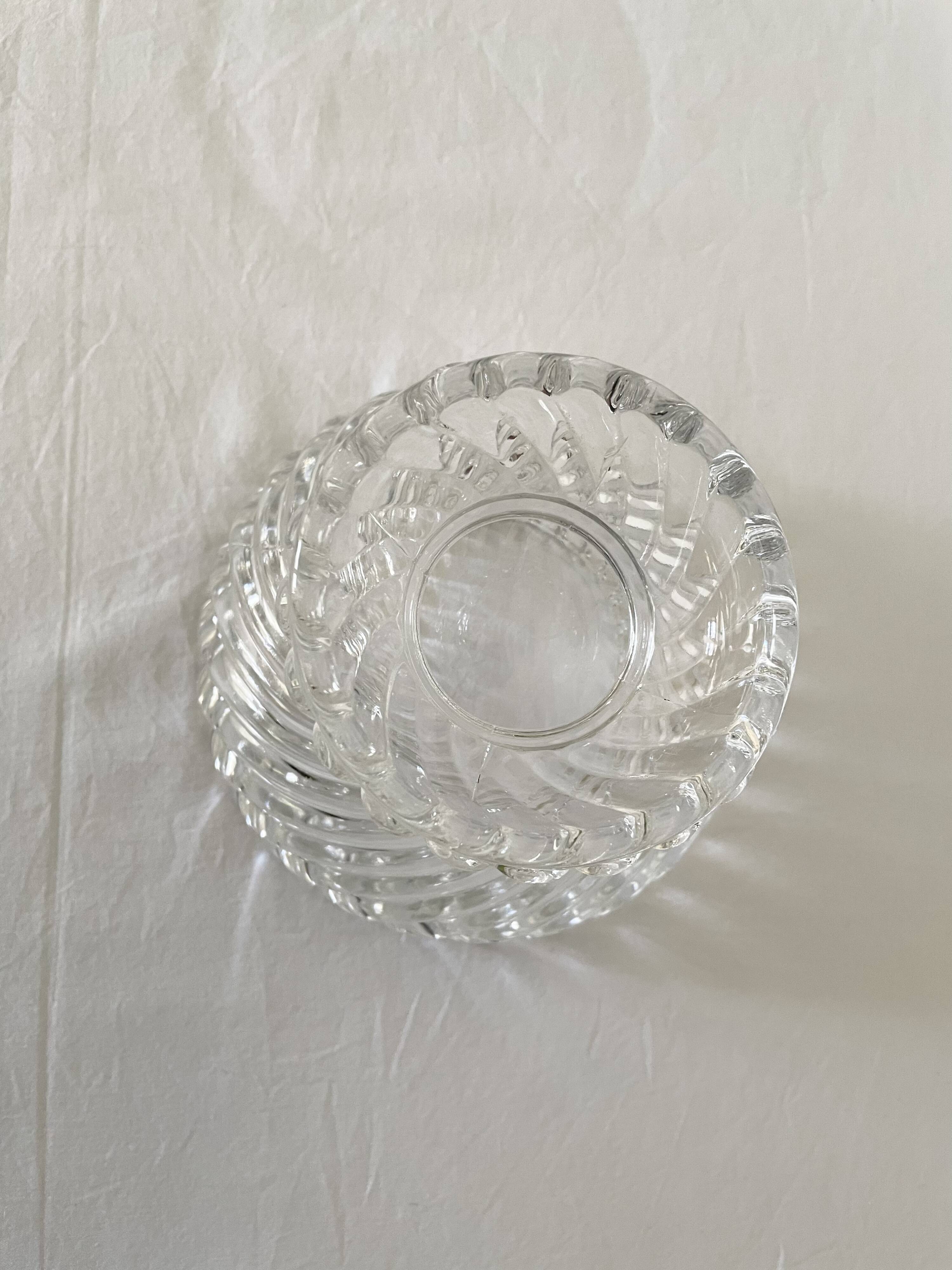 Baccarat crystal candy box, Bamboo model