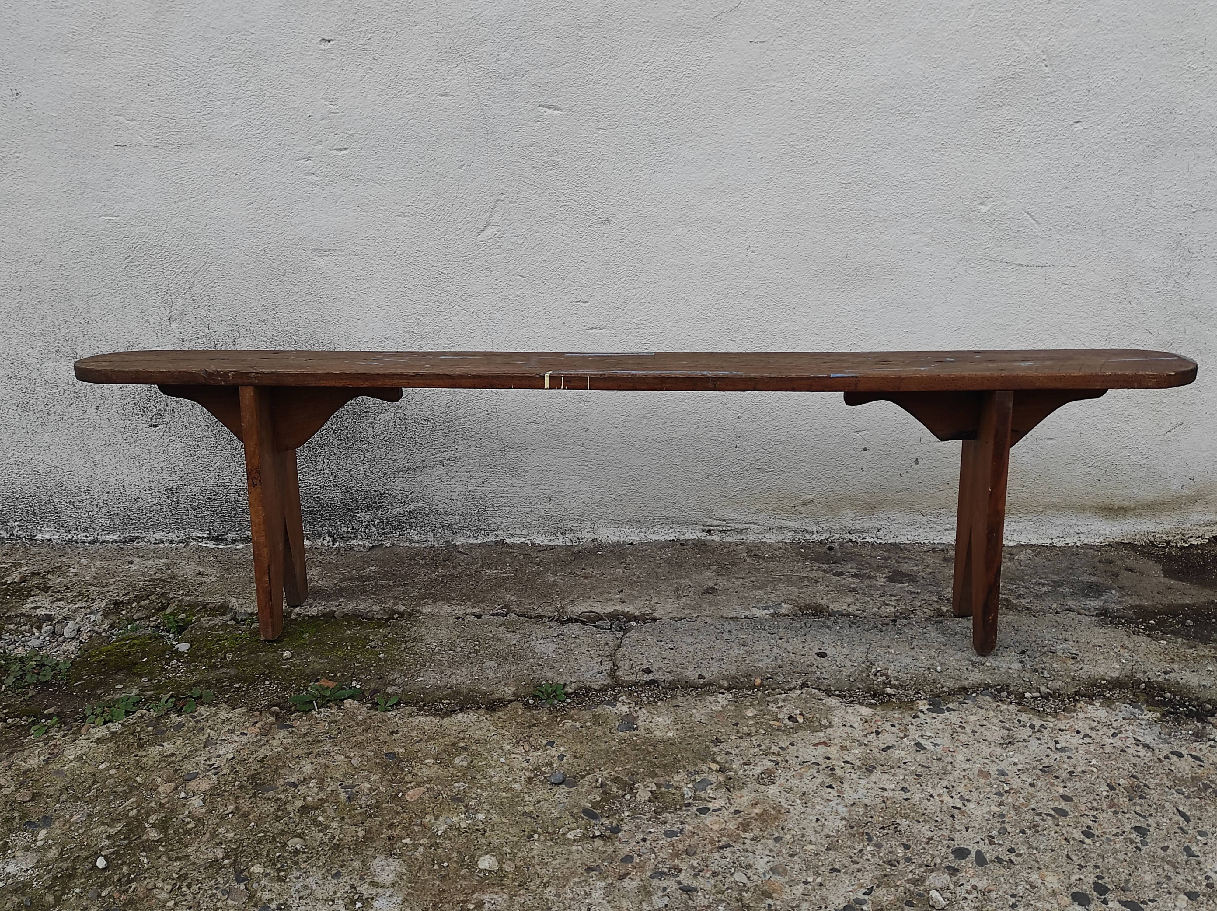 Old oak farmhouse bench
