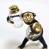 Set of salt and pepper shakers monkey Walter Bosse, Herta Baller, Austria, 1950s