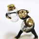 Set of salt and pepper shakers monkey Walter Bosse, Herta Baller, Austria, 1950s