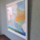 Contemporary "Summer Abstraction" Abstract Seascape by British Artist Ian Mood, Framed Oil Painting