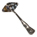 Silver-plated metal ladle for fats and lean meats, by silversmith Ercuis Valencay, 17.6cm