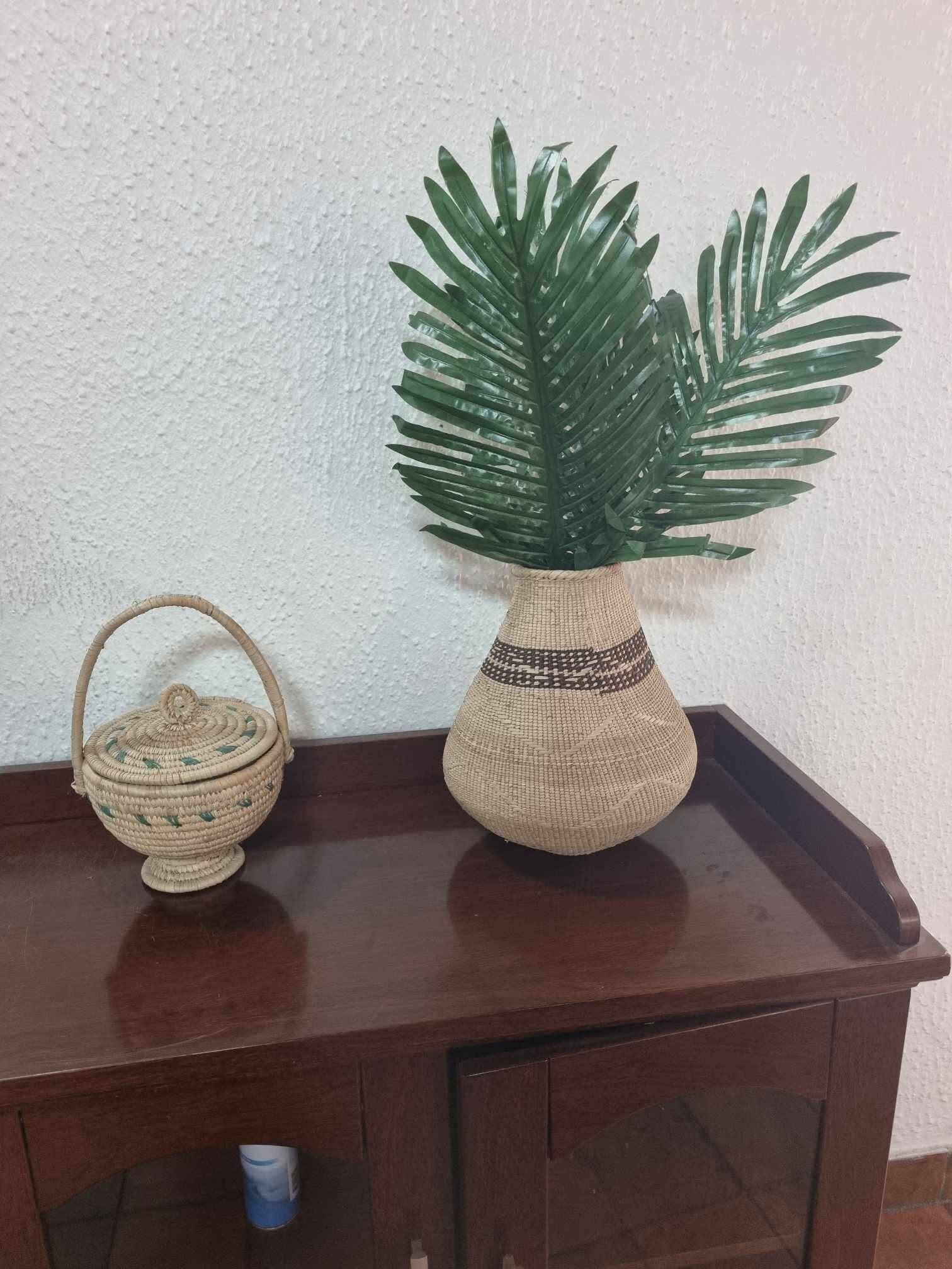 Handwoven African Basket – Fulani (Peul/Fulbe) Craft from Cameroon