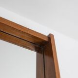 Mirror and its console in mahogany. 1970s.