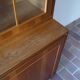 60's glass bookcase
