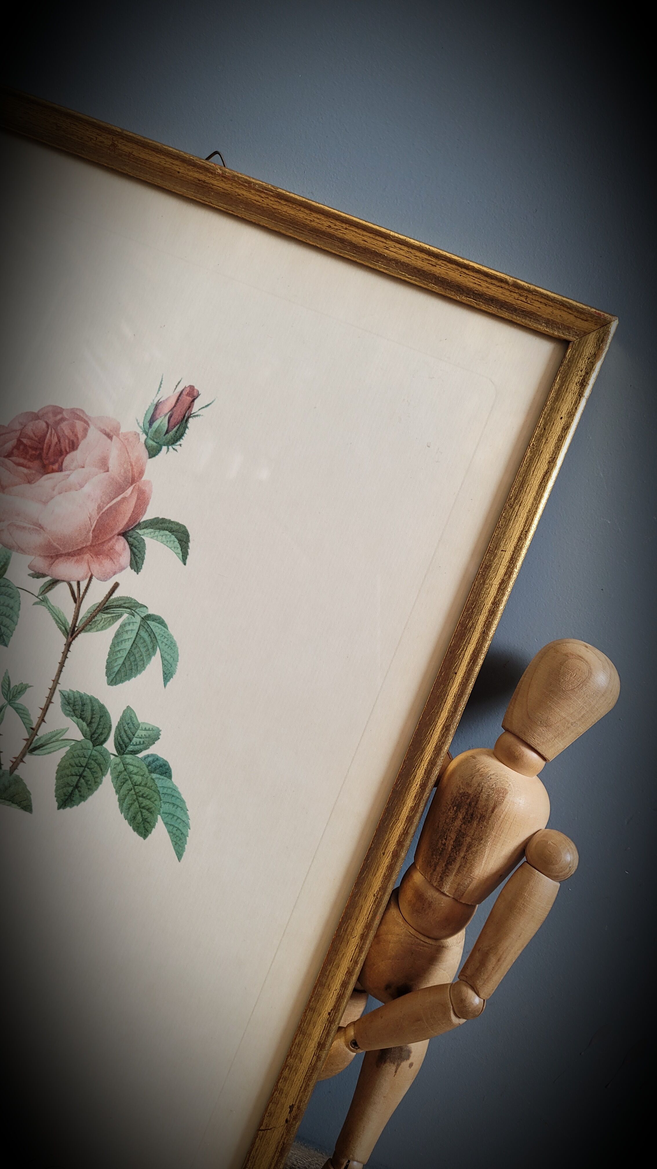 Frame Litho rose Bordeaux