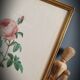 Frame Litho rose Bordeaux