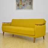 Daybed sofa with fold-out function, 1950s