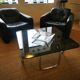 Italian design coffee table, Bauhaus style, 70s