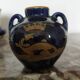 Small earthenware vase, Blue of Tours