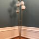 Italian Alberello brass & murano floor lamp