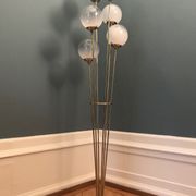 Italian Alberello brass & murano floor lamp
