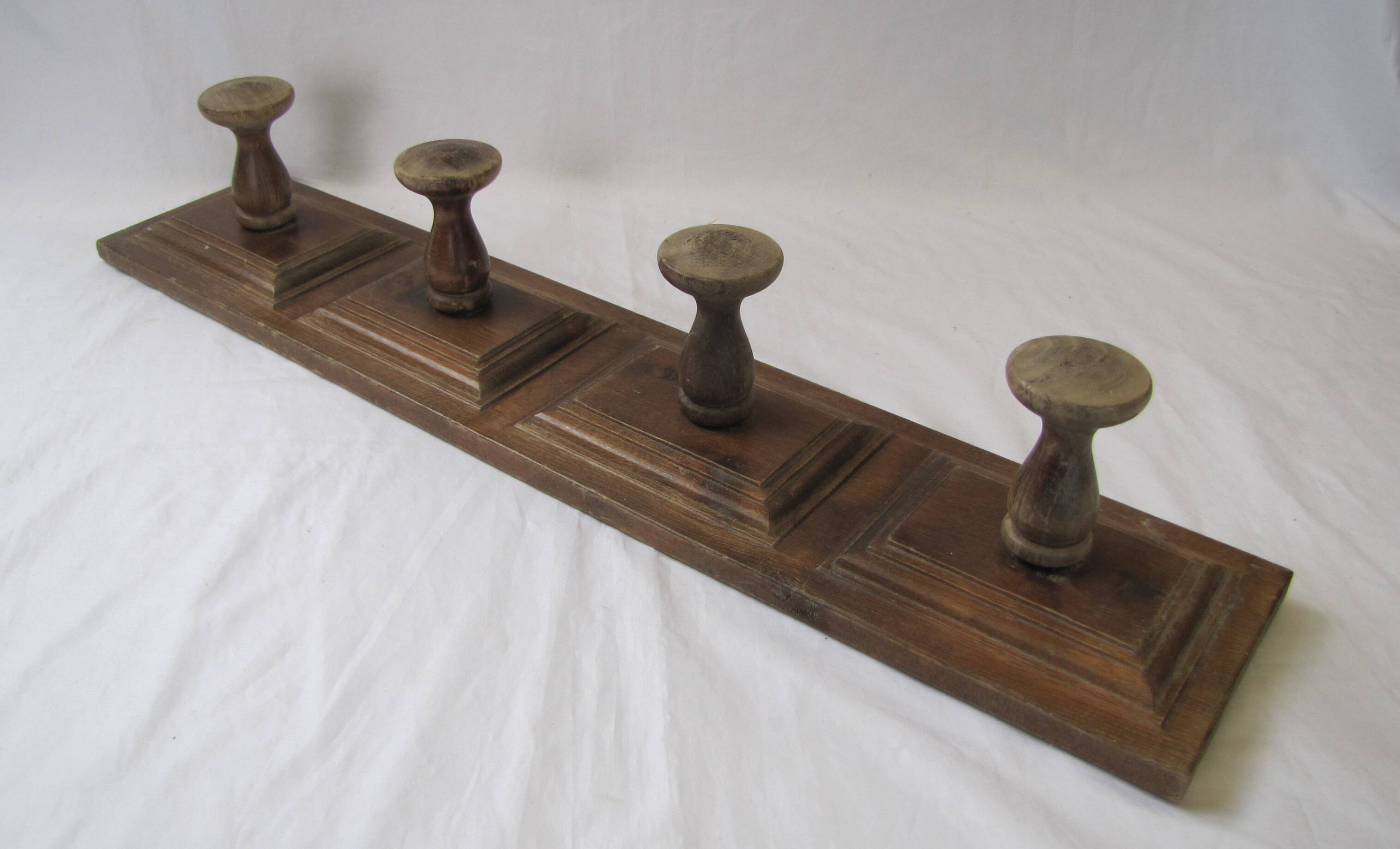 vintage wooden coat rack