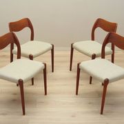 Set of four teak chairs, Danish design, 1960s, designer: Niels Otto Møller
