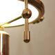 1970s goldenrod pendant with opaline glass